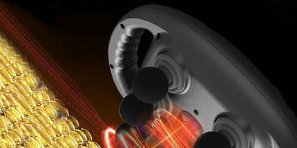 6-Head Fascia Massage Gun Tissue Muscle  Black