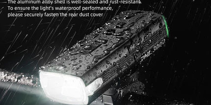 3000 Lumen Rechargeable Bike Light Black