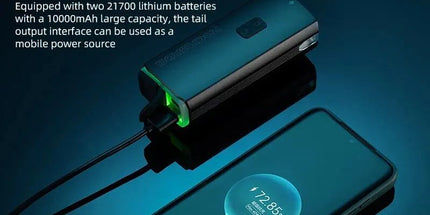 3000 Lumen Rechargeable Bike Light Black