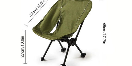 Childrens Camping Moon Chair Green