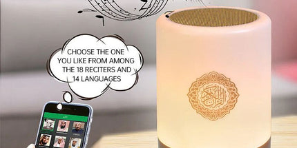 Night Light Bluetooth Quran Speaker White