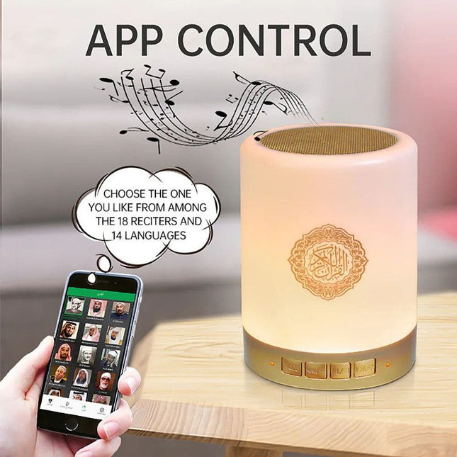 Night Light Bluetooth Quran Speaker White