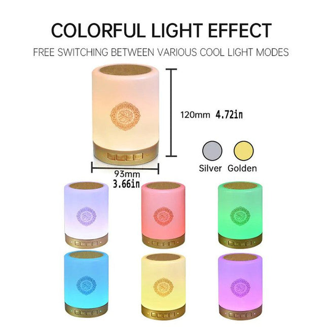 Night Light Bluetooth Quran Speaker White