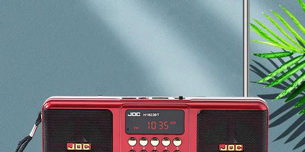 Portable FM Radio Bluetooth Speaker Red