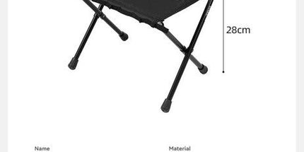 Ultra-Light Folding Camping Stool Black