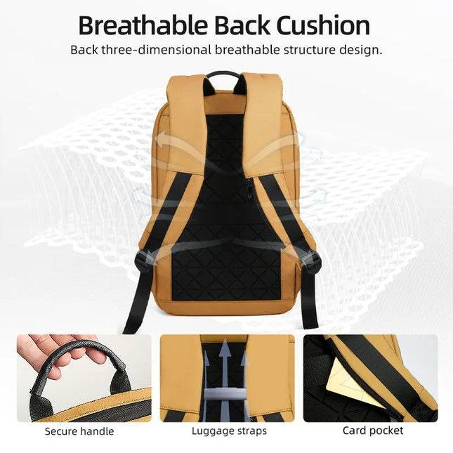 15.6-Inch Thin Laptop Backpack Yellow