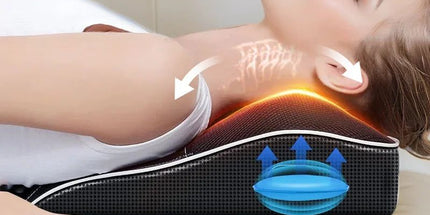 Electric Cervical Pillow Massager Black
