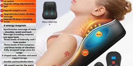 Electric Cervical Pillow Massager Black