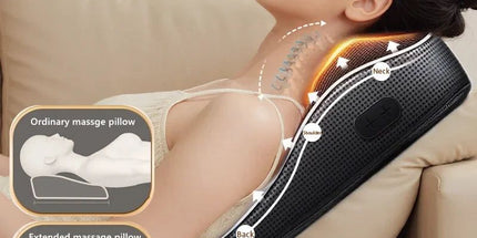 Electric Cervical Pillow Massager Black