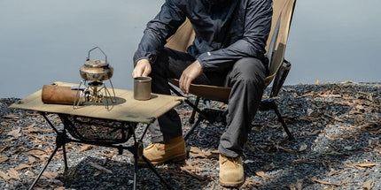 Portable High-Back Camping Chair Khaki