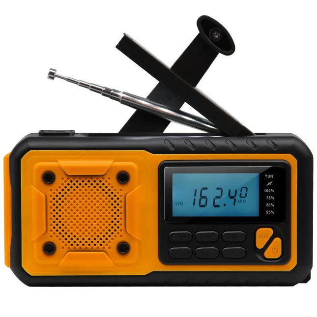 Emergency Hand Crank Solar Radio Yellow