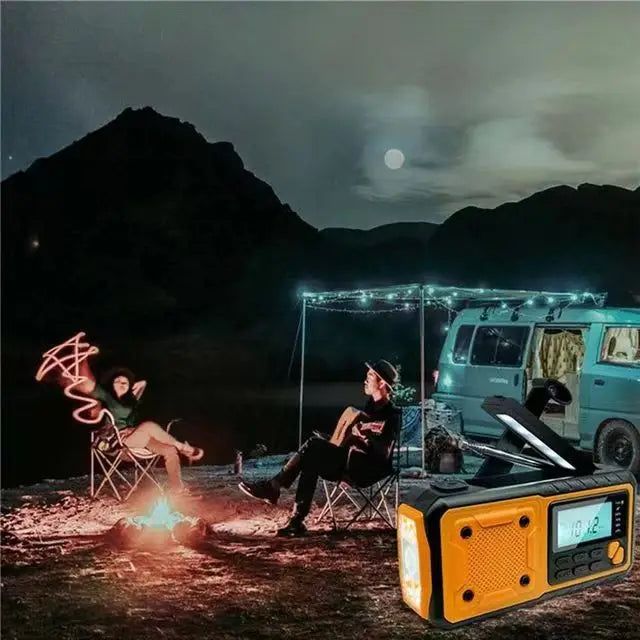 Emergency Hand Crank Solar Radio Yellow