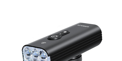 10000 Lumen Smart Bicycle Light Black