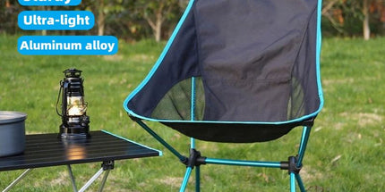 Ultra-Light Folding Camping Chair Blue