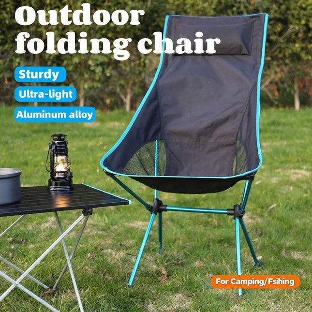 Ultra-Light Folding Camping Chair Blue