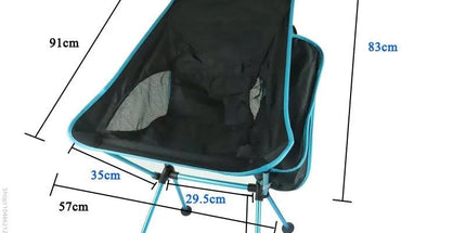 Ultra-Light Folding Camping Chair Blue