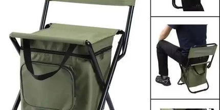 Folding Camping Chair with Carry Bag Green