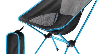 Premium Foldable Camping Chair Blue