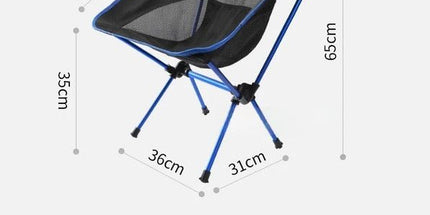 Premium Foldable Camping Chair Blue