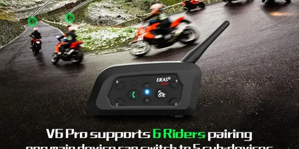 1200M Bluetooth Motorcycle Helmet Intercom Headset