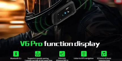 1200M Bluetooth Motorcycle Helmet Intercom Headset