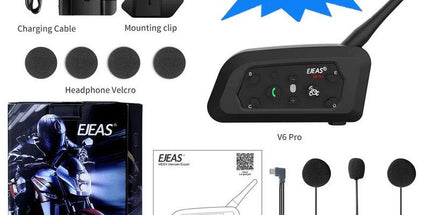 1200M Bluetooth Motorcycle Helmet Intercom Headset