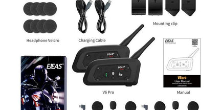 1200M Bluetooth Motorcycle Helmet Intercom Headset