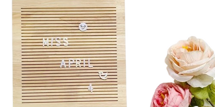 Natural Wood Letter Board