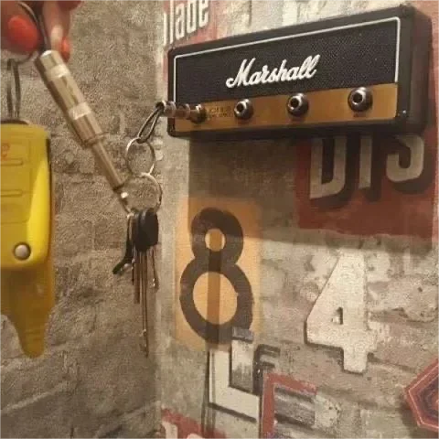 Creative Retro Radio Plug Key Holder Wall Mount
