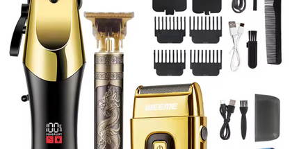 3pcs Men's Electric Hair Clippers Kit