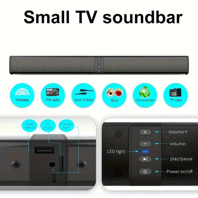 20W 3D Home Theater Stereo Surround Wireless Speaker