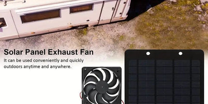 Solar-Powered Electric Ventilator - 10W/12V Dual Fan Pack
