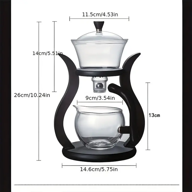Lazy Kung Fu Glass Teapot Set with Infuser