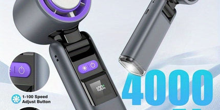Portable Handheld Turbo Fan with Cooling Tech
