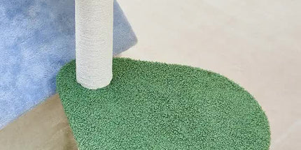 Floral Cat Tree with Cozy Hideaway and Scratching Posts (50x38x90 cm)