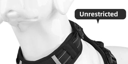 Size L Red Reflective No-Pull Dog Harness - Adjustable & Durable for Large Breeds, Anti-Escape Design