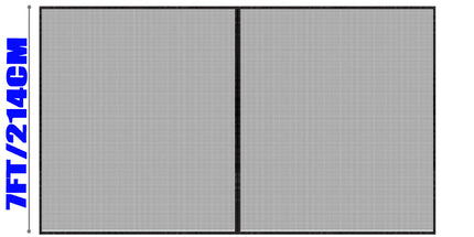 No-Drill Magnetic Garage Door Screen - Polyester Mosquito Net Curtain, Cross-border Home Summer Velcro Garage Door Mesh (244x214cm)