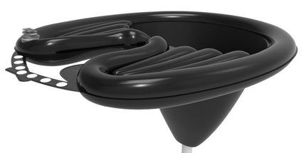 Black Inflatable Hair Washing Basin with Drain Tube and Pump for Seniors Bedridden and Pregnant Women - Portable Home Shampoo Basin for Easy Hair Care