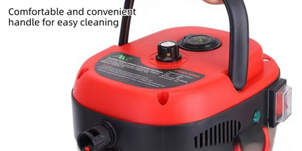 White Portable High-Pressure Steam Cleaner with 1000ml Tank & 7-Piece Pro Brushes/Spray Nozzle Kit - 131°C High-Temp Deep Cleaning Machine for Kitchen Grease and Home Sanitization