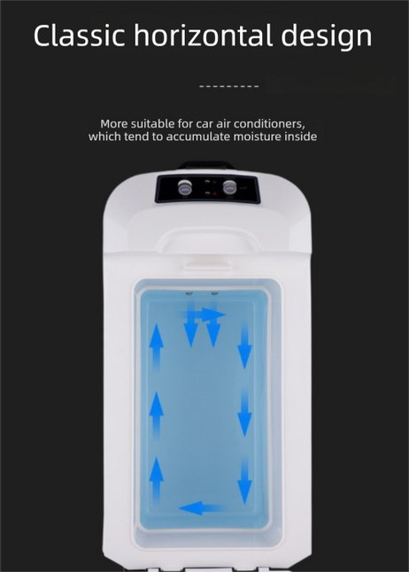 10L Portable Electric Cooler & Warmer Car Fridge with Digital Display 12V/240V Dual Power for Camping Road Trips & Home Office Brown