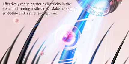 Gray wireless Hair Dryer with Cold & Hot Air, Portable Large-Capacity Rechargeable Ionic Dryer, Fast-Drying, Lightweight and Compact for Home and Travel Tyack eCommerce Solutions