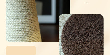 Brown Mushroom Cat Tree with Sisal Scratching Post - Large Vertical Cat Climber, Durable Scratch-Resistant Design with Hanging Toys, Stylish Home Decor for Indoor Cats(500mm*330mm)