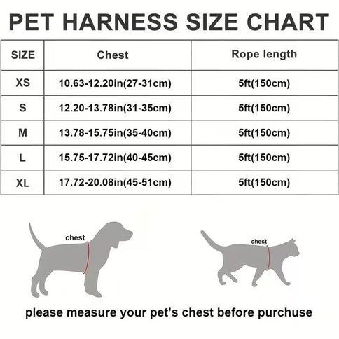 Black Breathable Dog Harness and Leash Set - Adjustable Reflective Pet Vest with Swivel Clip(Size: M)
