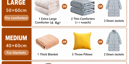 Portable Cordless Handheld Vacuum Cleaner & 6-piece Vacuum Storage Bag Set, 4-in-1 Air Duster, Vacuum Pump and Suction Cleaner with Reusable Compression Bags for Home and Travel
