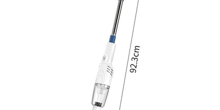 White Cordless Handheld Vacuum Cleaner with Extension Wand -  Wireless Home, Car and Pet Hair Vacuum, USB Rechargeable Lightweight Dust Mite Cleaner