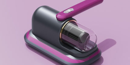 2-piece Home Cleaning  Bundle - Purple UV Mattress Mite Vacuum Cleaner & White Cordless Handheld Stick Vacuum Set, Wireless Rechargeable Home Car Pet Hair Cleaning Kit