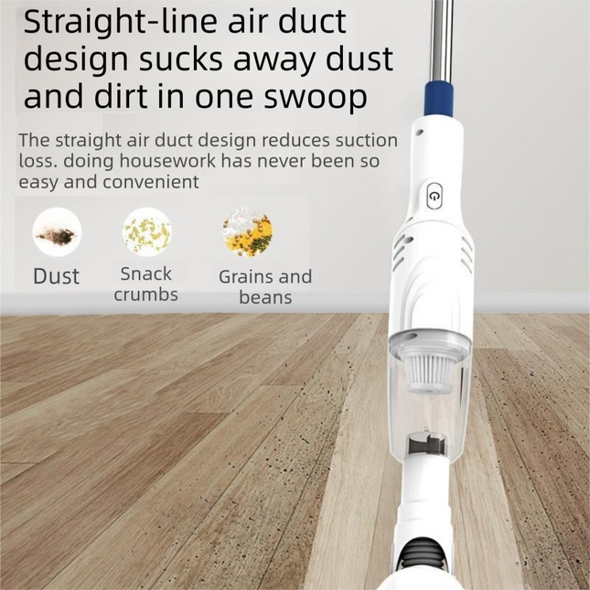 2-piece Home Cleaning  Bundle - Purple UV Mattress Mite Vacuum Cleaner & White Cordless Handheld Stick Vacuum Set, Wireless Rechargeable Home Car Pet Hair Cleaning Kit