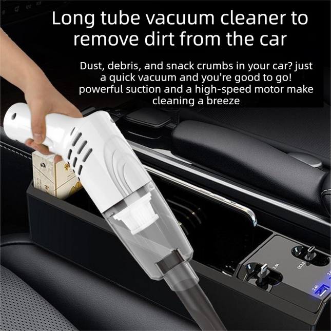 2-piece Home Cleaning  Bundle - Golden UV Mattress Mite Vacuum Cleaner & White Cordless Handheld Stick Vacuum Set, Wireless Rechargeable Home Car Pet Hair Cleaning Kit