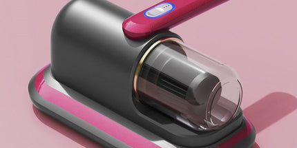 2-piece Home Cleaning  Bundle - Red UV Mattress Mite Vacuum Cleaner & White Cordless Handheld Stick Vacuum Set, Wireless Rechargeable Home Car Pet Hair Cleaning Kit