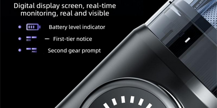 Black and Grey Cordless Handheld Vacuum Cleaner 17000Pa High Suction Portable Rechargeable 5 in 1 Car Home Cleaning Device Multi Function Dust Removal Tool Lightweight Easy Clean ECO MAX Modes